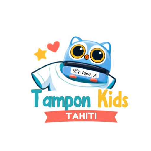 Tampon Kids Tahiti, la chouette tampon